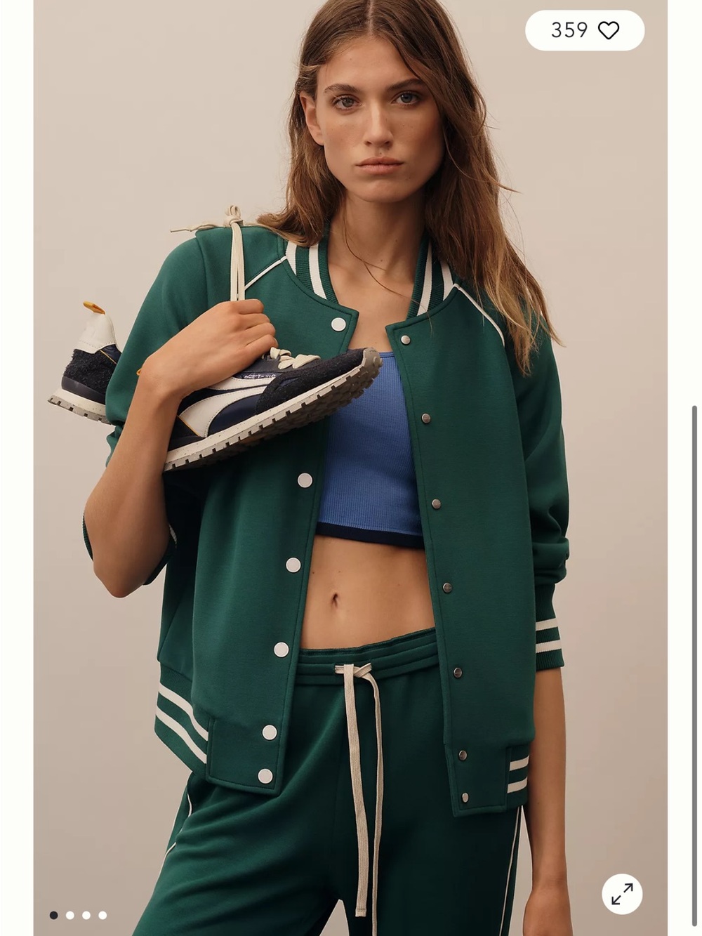 Varley by Anthropologie Jepson Varsity Jacket